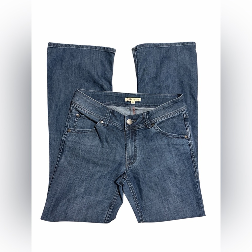 CAbi Classic Dark Blue Indigo Wash‎ Jeans Bootcut Rodeo Western Size 6 Y2K
